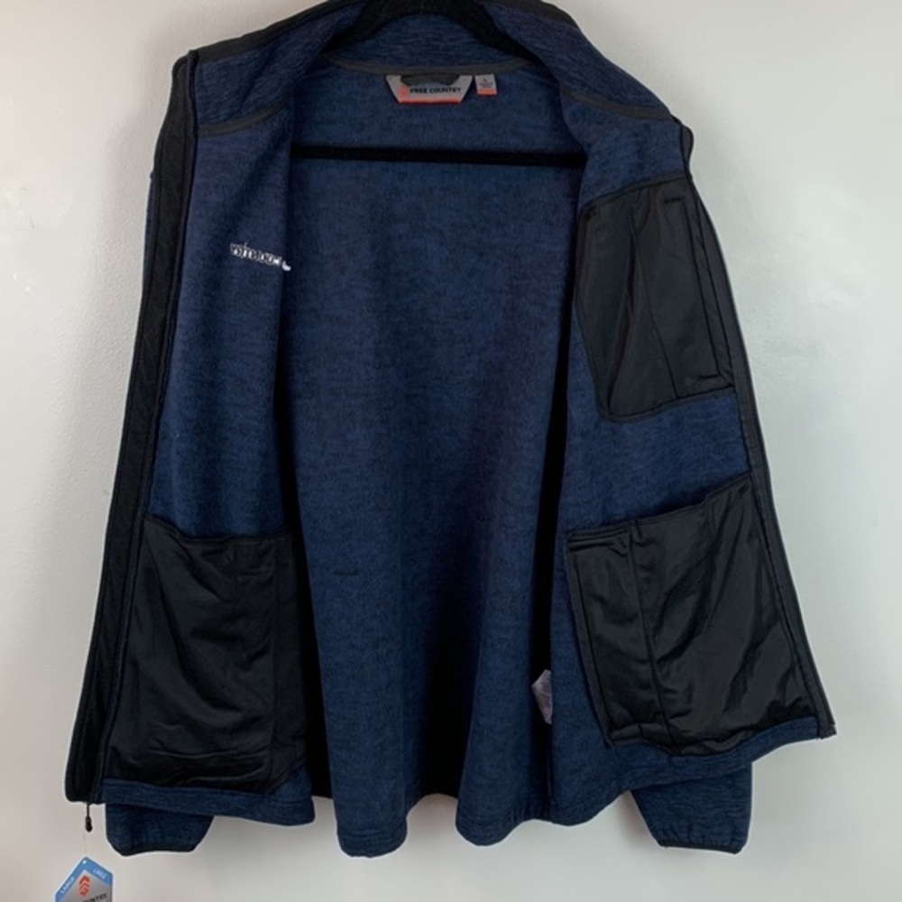 Free Country Melange Fleece Jacket NWT - Picture 7 of 9